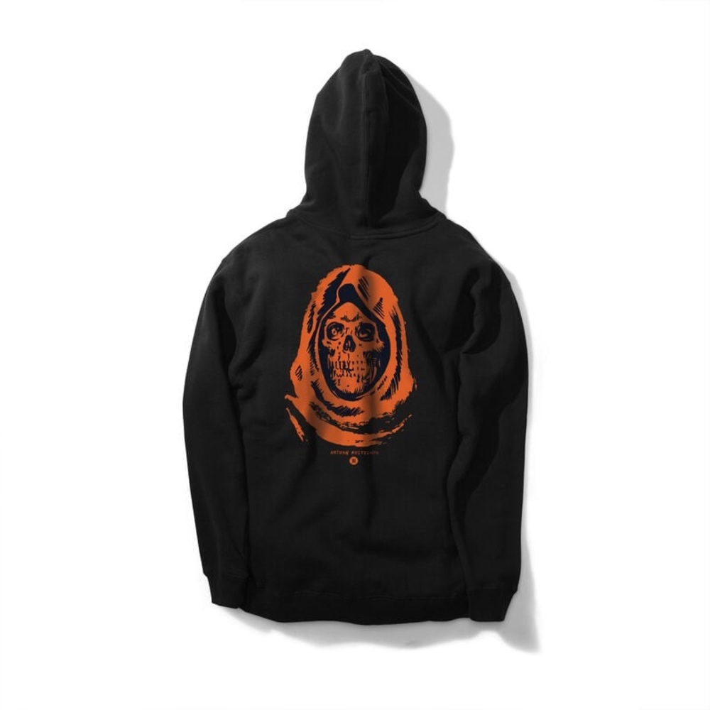 Limited edition Stance Nathan Kostechko orange and black skull hoodie